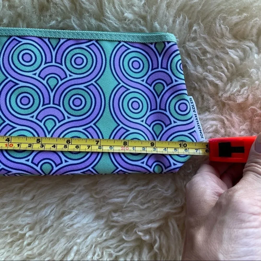 Jonathan Adler for Clinique large Cosmetics Bag Swirl Pattern